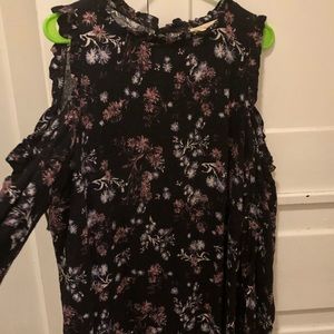 Rewind Cold Shoulder Floral Dress - Size  XL